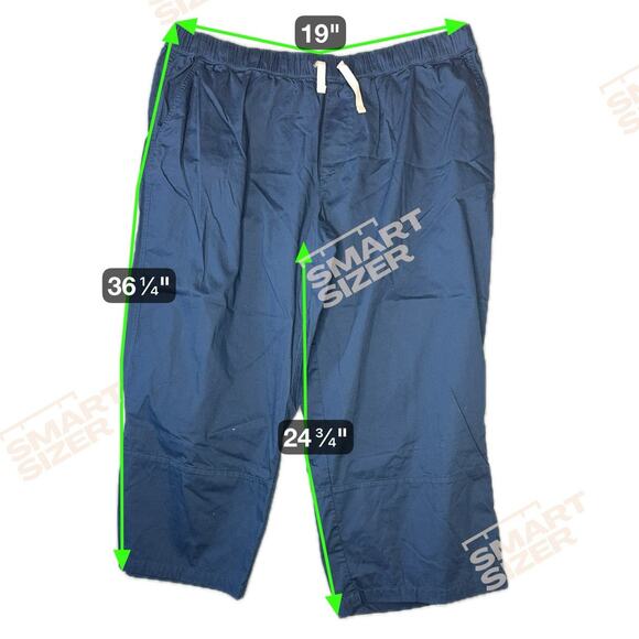 Pact Women's Plus Size Daily Twill Crop Pant Organic Cotton Stretch Navy - XXXL - Picture 10 of 10